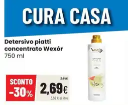 Coop Trentino Detersivo piatti concentrato Wexór offerta