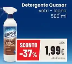 Coop Trentino Detergente Quasar vetri - legno offerta