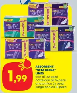 Panorama TiBi Assorbenti "Seta Ultra" Lines offerta