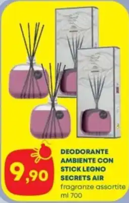 Panorama TiBi Deodorante ambiente con stick legno secrets air offerta