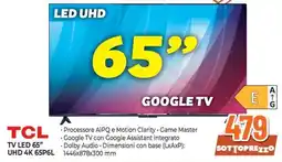 Extracoop TCL TV LED 65" UHD 4K 65P6L offerta