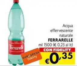 Eurospesa Acqua effervescente naturale Ferrarelle offerta