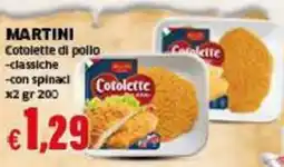 Mercati Alimentari Martini Cotolette di pollo classiche offerta
