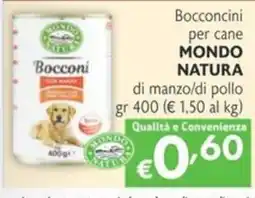 SuperW Bocconcini per cane MONDO NATURA offerta