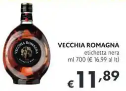 SuperW Vecchia Romagna etichetta nera offerta