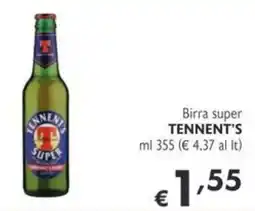SuperW Birra super TENNENT'S offerta