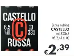 SuperW Birra rubina Castello Rossa offerta
