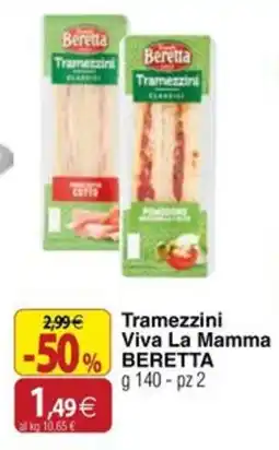 Docks Cash&Carry Tramezzini Viva La Mamma Beretta offerta