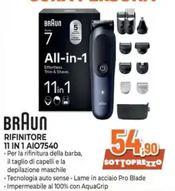 Extracoop Braun rifinitore 11 in 1 offerta