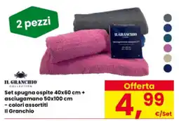 Interspar Set spugna ospite + asciugamano Il Granchio offerta