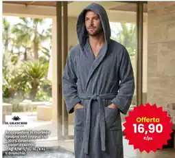 Interspar Accappatoio in morbida spugna con cappuccio Il Granchio offerta