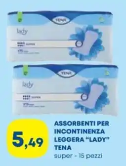 Panorama TiBi Assorbenti per incontinenza leggera lady Tena offerta