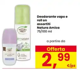 Interspar Deodorante vapo e roll on assortiti Natura Amica offerta