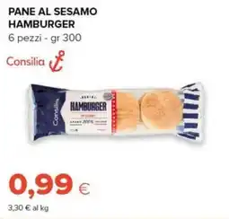 Oasi Pane al sesamo hamburger Consilia offerta