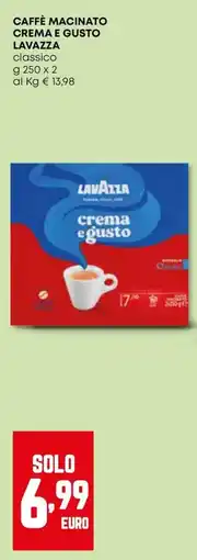 Kanguro Caffè macinato crema e gusto Lavazza classico offerta