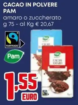 Kanguro Cacao in polvere Pam offerta