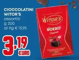 Kanguro Cioccolatini Witor's offerta