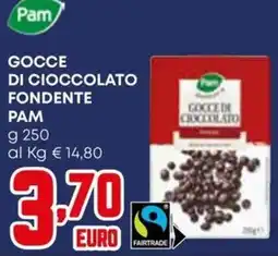 Kanguro Gocce di cioccolato fondente Pam offerta