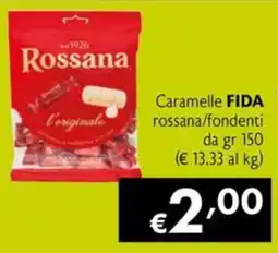 Maxi Supermercati Caramelle FIDA rossana/fondenti offerta