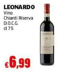 Mercati Alimentari Leonardo Vino Chianti Riserva D.O.C.G. offerta
