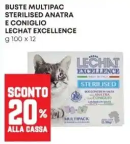 Panorama Buste multipac sterilised anatra e coniglio Lechat Excellence offerta