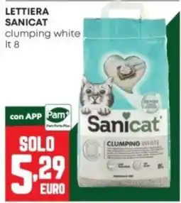 Panorama Lettiera Sanicat clumping white offerta