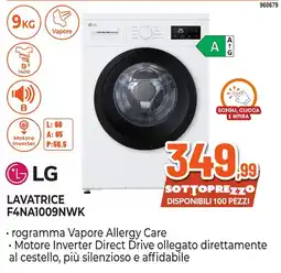 Expert Di Lella Lavatrice LG F4NA1009NWK offerta