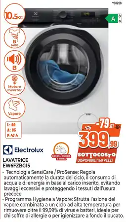 Expert Di Lella Lavatrice Electrolux EW6FZBCI5 offerta