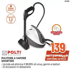 Expert Di Lella Polti Pulitore a Vapore Smart30S offerta