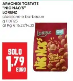 Panorama Arachidi tostate Nic Nac's Lorenz offerta