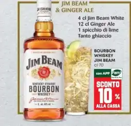 Panorama Jim Beam Bourbon Whiskey offerta