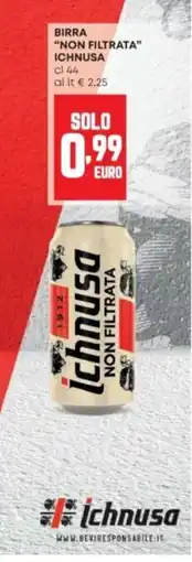 Panorama Birra non filtrata Ichnusa offerta