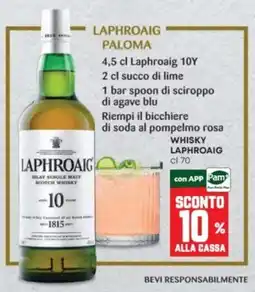 Panorama Laphroaig Paloma offerta