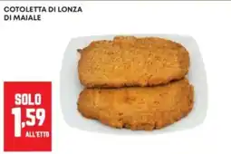 Panorama Cotoletta di lonza di maiale offerta