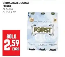 Panorama Birra analcolica Forst offerta