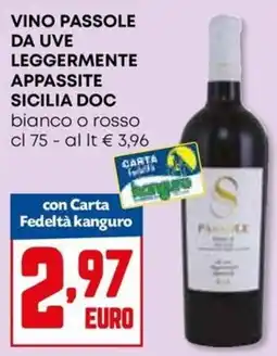 Kanguro Vino passole offerta