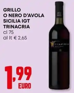Kanguro Grillo o Nero d'Avola Sicilia IGT Trinacria offerta