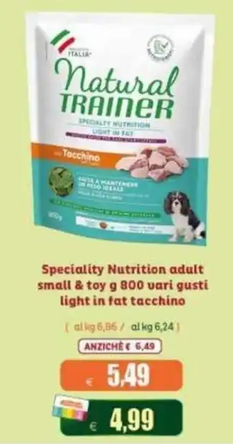 Natural Trainer Speciality Nutrition light in fat tacchino