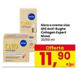 Interspar Siero o crema viso Q10 Anti-Rughe Collagen Expert Nivea offerta