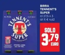 Panorama Birra Tennent's Super offerta