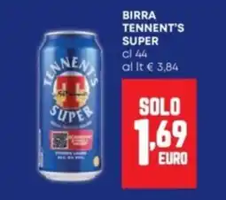 Panorama Birra Tennent's Super offerta