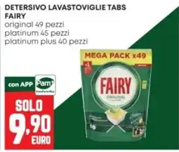 Panorama Detersivo lavastoviglie tabs Fairy original offerta