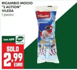 Panorama Ricambio Mocio 3 Action Vileda offerta