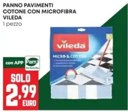 Panorama Panno pavimenti cotone con microfibra Vileda offerta