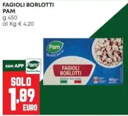 Panorama Fagioli borlotti Pam offerta