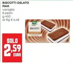Panorama Biscotti gelato Pam vaniglia offerta