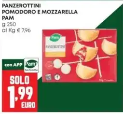 Panorama Panzerottini pomodoro e mozzarella Pam offerta