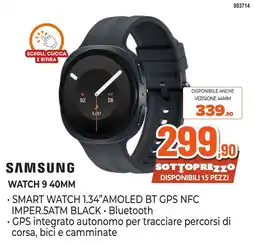 Expert Di Lella Samsung Watch 9 40mm offerta