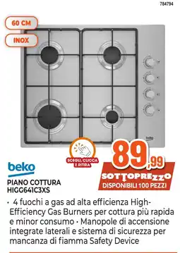 Expert Di Lella Piano cottura Beko offerta