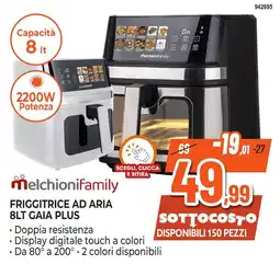 Expert Di Lella Friggitrice ad aria 8lt Gaia Plus melchioni family offerta